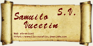 Samuilo Vučetin vizit kartica